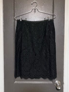 Ann Taylor NWT Black Lace Skirt